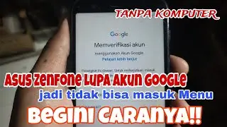 Lupa akun Google Asus Zenfone L1 L2 X00RD tanpa komputer - Frp Bypass mudah
