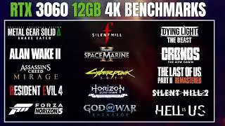 Nvidia RTX 3060 12GB 4K Gaming Test in 15 Games
