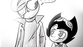 cuphead and bendy become friends... (Cuphead & Bendy And The Ink Machine BATIM Comic Dubs)