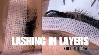 How to Lash in Layers 101 | Isolations | Increasing Lash Speed | FULL TUTORIAL & VERY DETAILED
