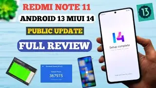 Full Review - Redmi Note 11 Miui 14 Android 13 Update | Power Menu, Icons, Animation & More