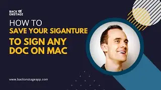 How To Save Your Signature To Sign Any Document On Your Mac