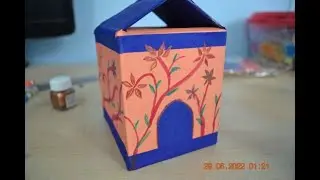 birdhouse mini cardboard toy house