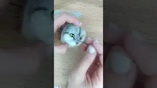 игрушка кошка из шерсти. 