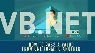 VB.Net Tutorial #24 - How to Pass a Value from One Form to Another