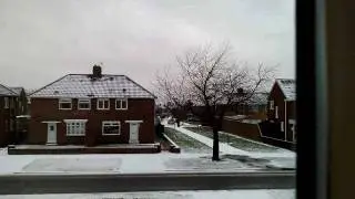 Snow shower in Middlesbrough - Time-Lapse
