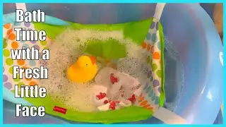 Bath time with a Fresh  little Face🥰❤️