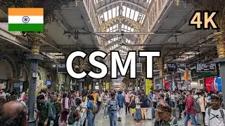 【Mumbai Station Walk 4K】Inside CSMT – Chhatrapati Shivaji Maharaj Terminus | Mumbai Railway Tour