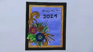 Happy New Year 2024 Card making design 💖