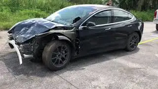 Towing Dead Battery Tesla Model 3 Off Of Trailer