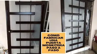 cómo hacer una puerta mosquitera
