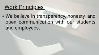 Prompt Edify Company Values, Training Methodology, and Work Principles."