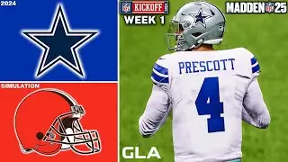 Cowboys vs. Browns | Week 1 Simulation | Madden 25 Gameplay