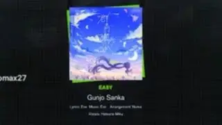 Gunjo Sanka - Easy - FullCombo - [Hatsune Miku: Colorful Stage!]