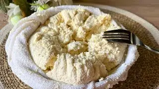 Homemade cottage cheese from store-bought milk. How to make cottage cheese at home!