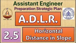 2.5 Horizontal distance in slope ground