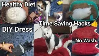 Cat Healthy Diet Plan Recipe || Diy Cat Dress For Winters 🥶 || Cat Care Routine Tips & Usefull Hacks