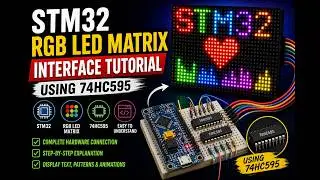 STM32 RGB LED Matrix Interface Tutorial | Drive Display Step-by-Step