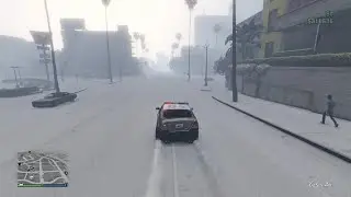 Sebastian gets hunted down in a cop car