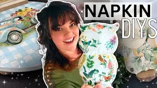 Create STUNNING NAPKIN DIYS using DIFFERENT METHODS for HIGH END Looks!