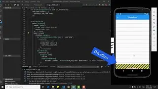 How to solve overflow error in flutter widget