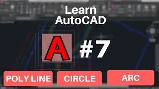 Autocad Tutorial In Hindi || Poly lines || Circle || Arc