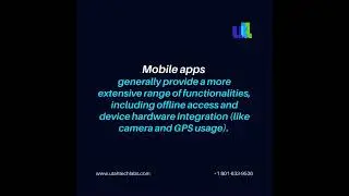 Web vs. Mobile Apps: Which is Right for Your Business? | Utah Tech Labs