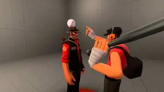 scout hit sniper in the head for a reason [SFM]
