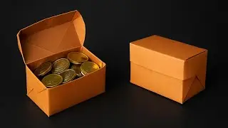 Origami Treasure Chest | Paper Piggy Bank | Box with Lid - How to Fold