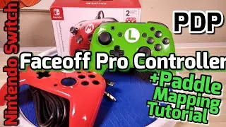 PDP Nintendo Switch Faceoff Wired Pro Controller (Unboxing & Paddle Mapping Tutorial)
