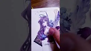 Testing out my new Sticker Sheet! ASMR #art #stickers #stationeryshop