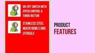 GForce GF P1208 580 Professional Stainless Steel Stand Mixer