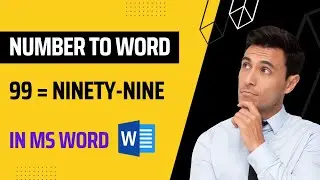 How to convert number to words in Microsoft word document?