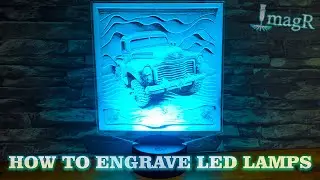 I learned how to ENGRAVE LED LAMPS perfectly!