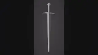3d low poly sword 