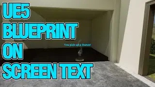Showing On Screen Text for Unreal Engine 5 UE5 HUD Canvas Panel