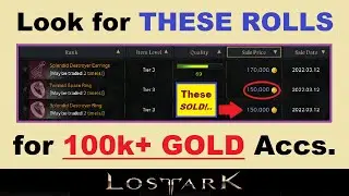 *JACKPOT!*.. Look for ~THESE ROLLS~ for *100k+ GOLD* Accessories in Lost Ark (& Other Good T3 Accs.)