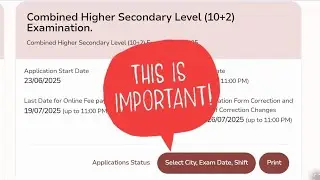 🔥 SSC CHSL 2025 Exam City & Slot Booking Started | How to Choose Exam City, Date & Shift