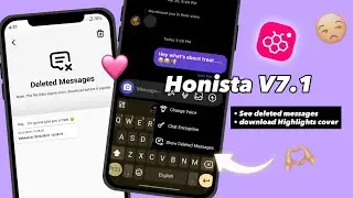 Honista 7.1 tutorial 🫶 | iOS Instagram *New features* See deleted Messages 🔥