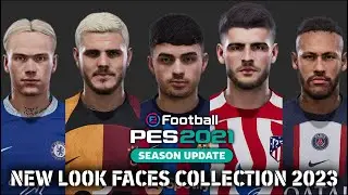 PES 2021 | NEW LOOK FACES COLLECTION 2023 V2 | FT. NEYMAR, WEGHORST, MUDRYK