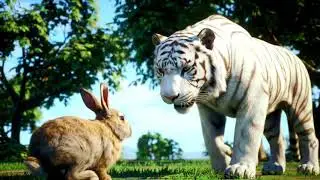 kelinci dan macan putih