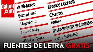 La mejor pagina para descargar e instalar ✅ fuentes de letra 🔥Dafont Tutorial