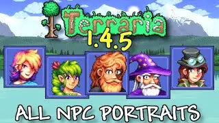 Terraria 1.4.5 All NPC Portraits!