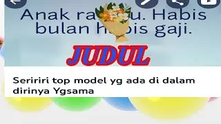 Seririri top model yg ada di dalam dirinya Ygsama