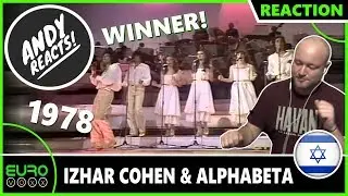 ANDY REACTS! Izhar Cohen & Alphabeta - A-Ba-Ni-Bi (Israel 1978) EUROVISION WINNER REACTION!