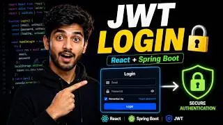 JWT Authentication + React + Spring Boot | Full Stack Project with step by step guide