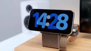 БЕЗДРОТОВА ЗАРЯДКА ДЛЯ APPLE IPHONE 12 І 15 AIRPODS IWATCH КУБ 3 В 1 QN-1 26W MAGSAFE QINETIQ