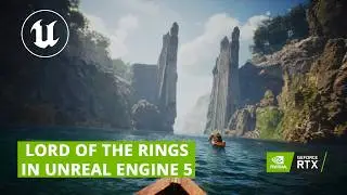 Lord Of The Rings in Unreal Engine 5 - Fellowship Of The Ring River Scene | 4K