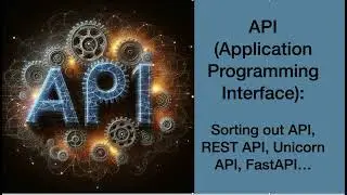 API  (Application Programming Interface):  Sorting out API, REST API, Unicorn API, FastAPI…
