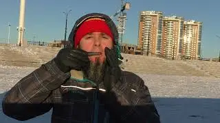 Игра #прикол зимой #варган #jawharp #mouthharp #продолжаюделомб